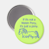 Welsh Pony & Cob Society of America. Magneet (Voorkant / Achterkant)