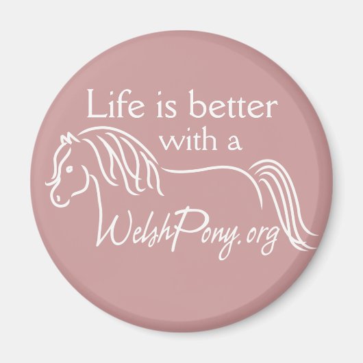 Welsh Pony & Cob Society of America Magneet (Voorkant)