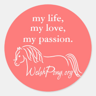 Welsh Pony & Cob Society of America Ronde Sticker