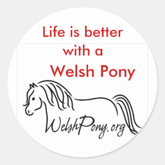 Welsh Pony & Cob Society Ronde Sticker