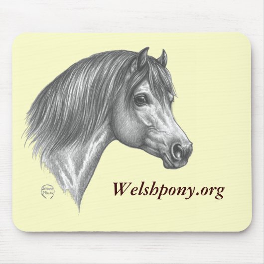Welsh pony muis pad muismat (Voorkant)