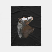 Welsh Pony Portret Fleece Deken (Voorkant)
