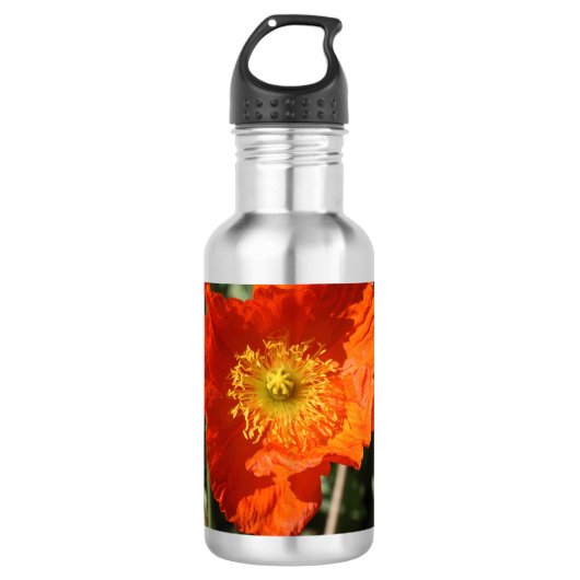 Welsh Poppy (Oranje) Waterfles (Voorkant)