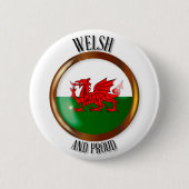 Welsh Proud Flag Button (Voorkant)