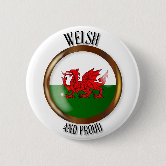 Welsh Proud Flag Button (Voorkant)