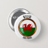 Welsh Proud Flag Button (Voorkant /achterkant)