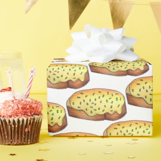 Welsh Rarebit Savory Cheese Toast British Food UK Cadeaupapier (Verjaardagsfeest)