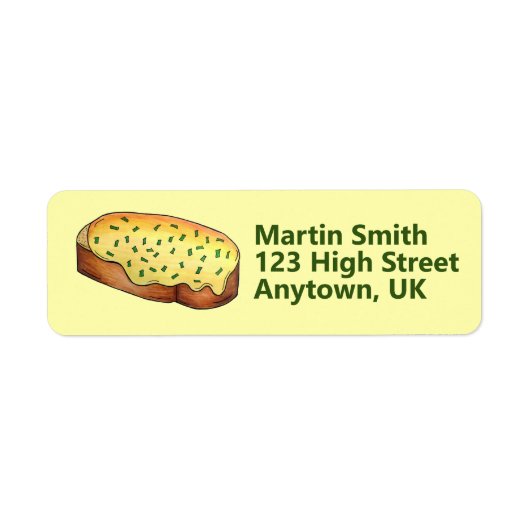 Welsh Rarebit Savory Cheese Toast British Food UK Etiket (Voorkant)