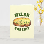 Welsh Rarebit Savory Cheese Toast British Food UK Kaart (Gele Bloem)