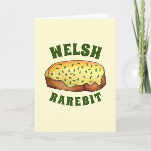 Welsh Rarebit Savory Cheese Toast British Food UK Kaart