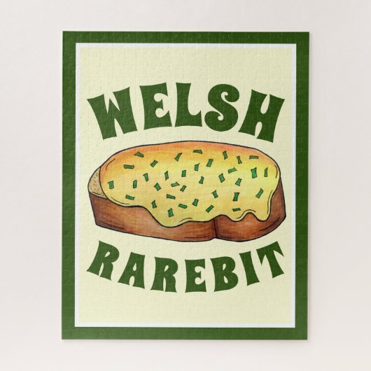 Welsh Rarebit Savory Cheese Toast British Food UK Legpuzzel (Verticaal)