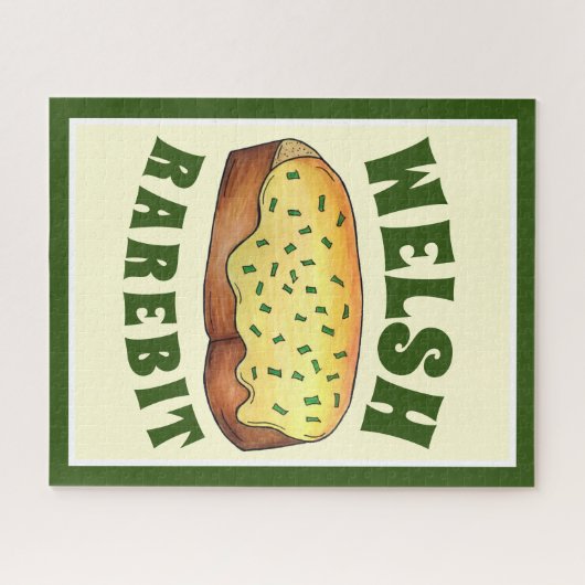 Welsh Rarebit Savory Cheese Toast British Food UK Legpuzzel (Horizontaal)