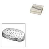 Welsh Rarebit Savory Cheese Toast British Food UK Rubberstempel (Gestempeld)