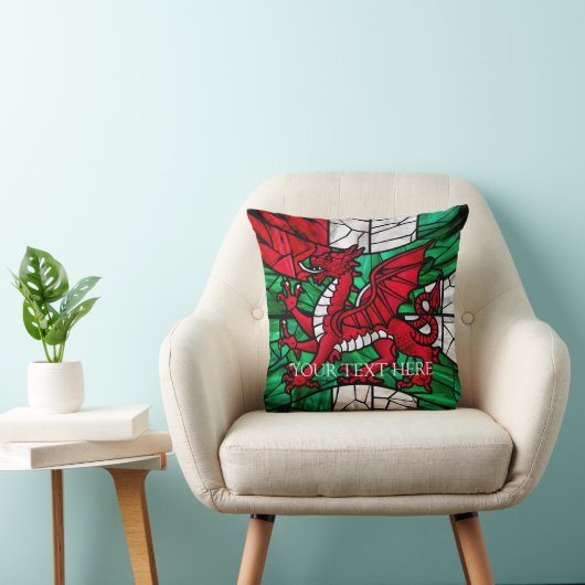 Welsh Red Dragon Flag Kussen (Stoel)