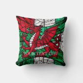 Welsh Red Dragon Flag Kussen (Voorkant)