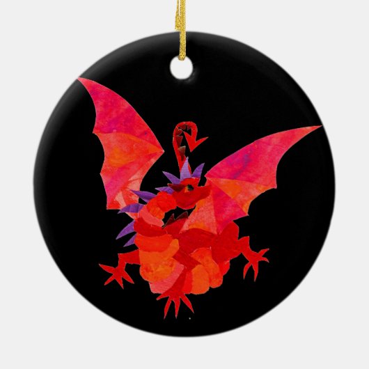 Welsh Red Dragon Ornament (Achterkant)