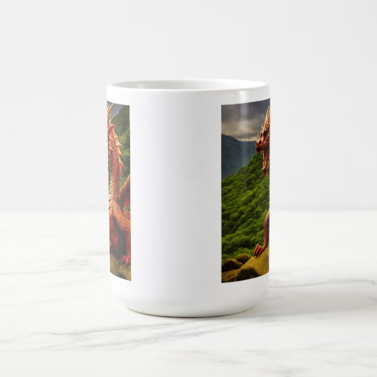 Welsh Red Dragon - Symbool van kracht en erfgoed Koffiemok (Center)