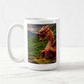Welsh Red Dragon - Symbool van kracht en erfgoed Koffiemok (Links)