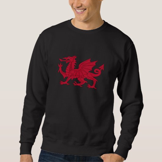 Welsh Red Dragon & Wales, mode vlag / Cymru Trui (Voorkant)