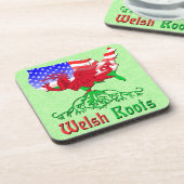Welsh Roots, American Map Cork Onderzetters (Linkerzijde)