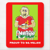 WELSH RUGBY MOUSEPAD MUISMAT (Voorkant)