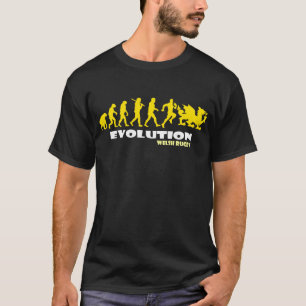 WELSH RUGBY WALES PAS TO OF EVOLUTION T-SHIRT