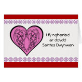 Welsh Saint Dwynwen's Day Heart Knots (Voorkant Horizontaal)