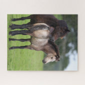 Welsh Section D Mare and Foal Standing Legpuzzel (Horizontaal)