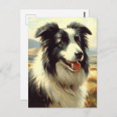 Welsh Sheepdog schilderij Briefkaart (Voorkant / Achterkant)