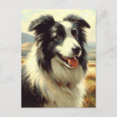 Welsh Sheepdog schilderij Briefkaart (Voorkant)