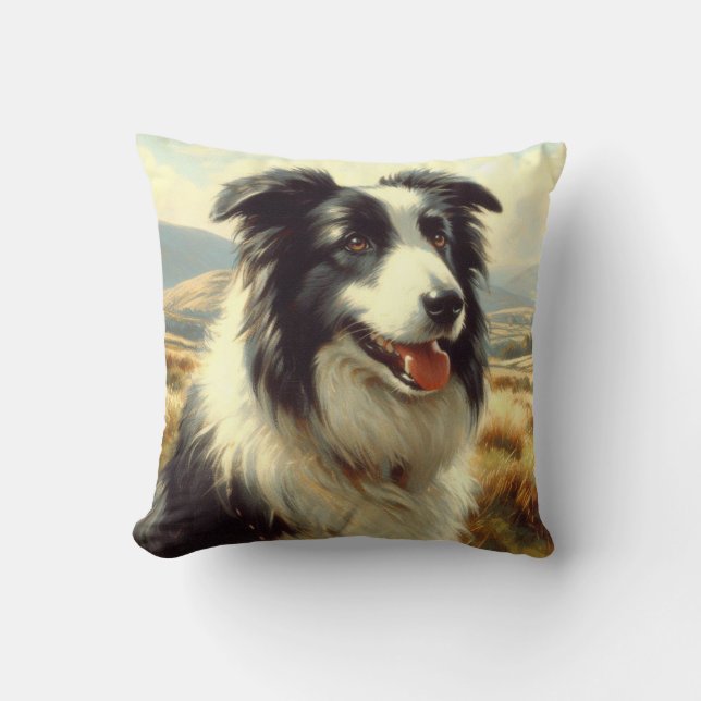  Welsh Sheepdog schilderij Kussen (Voorkant)