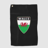Welsh Shield Golfhanddoek (Voorkant)