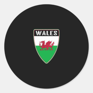 Welsh Shield Ronde Sticker