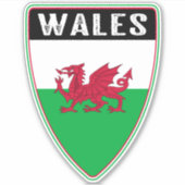Welsh Shield Sticker (Voorkant)