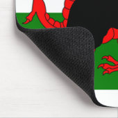 welsh shier silhouette wales flag.png muismat (Hoek)