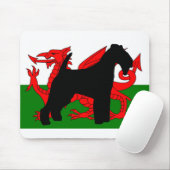 welsh shier silhouette wales flag.png muismat (Met muis)
