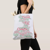 Welsh Slang Word Art Map Canvas tas (Dichtbij)