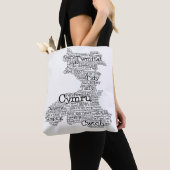 Welsh Slang Word Art Map Tote Bag (Dichtbij)