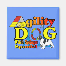 Welsh Springer Spaniel Agility Cadeaus Magneet