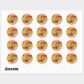 Welsh Springer Spaniel Agility Gifts Ronde Sticker (Vel)