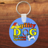 Welsh Springer Spaniel Agility Gifts Sleutelhanger (Voorkant)