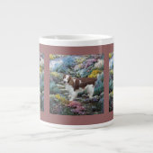 Welsh Springer Spaniel Art Gifts Grote Koffiekop (Voorkant)