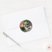 Welsh Springer Spaniel Art Gifts Ronde Sticker (Envelop)