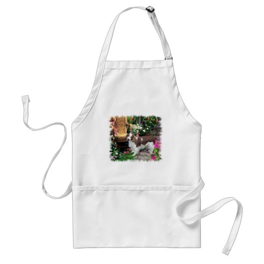 Welsh Springer Spaniel Art Gifts Standaard Schort (Voorkant)