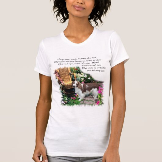 Welsh Springer Spaniel Art Gifts T-shirt (Voorkant)
