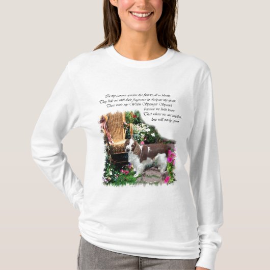 Welsh Springer Spaniel Art Gifts T-shirt (Voorkant)