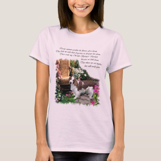 Welsh Springer Spaniel Art Gifts T-shirt (Voorkant)