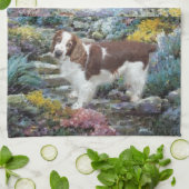 Welsh Springer Spaniel Art Gifts Theedoek (Gevouwen)