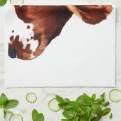 Welsh Springer Spaniel Art Theedoek (Gevouwen)