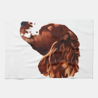 Welsh Springer Spaniel Art Theedoek
